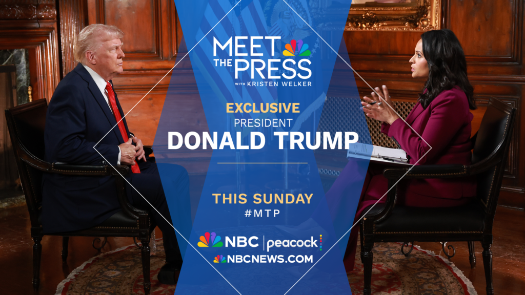 PRESIDENT TRUMP TO SIT DOWN WITH NBC NEWS’ KRISTEN WELKER FOR SUNDAY ...